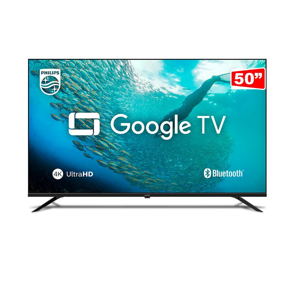 Smart TV Philips 50" LED 4K UHD, Google TV | 50PUG7019