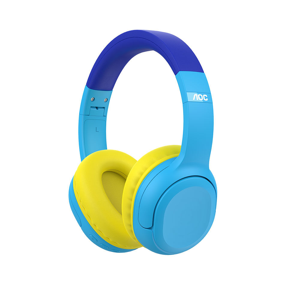 Headphone Infantil AOC Luccas Neto - Aventureiro Azul, Bluetooth - LN001BL/00 | Azul