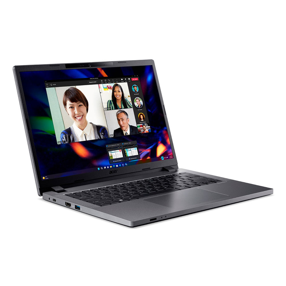 Notebook Acer Travel Mate TMP214-55-59VU, Windowns 11 Pro, 14" Fullhd Ips, Intel Core I5-1335u, 8GB, SSD 512GB - NX.B5CAL.003 | Cinza Aço
