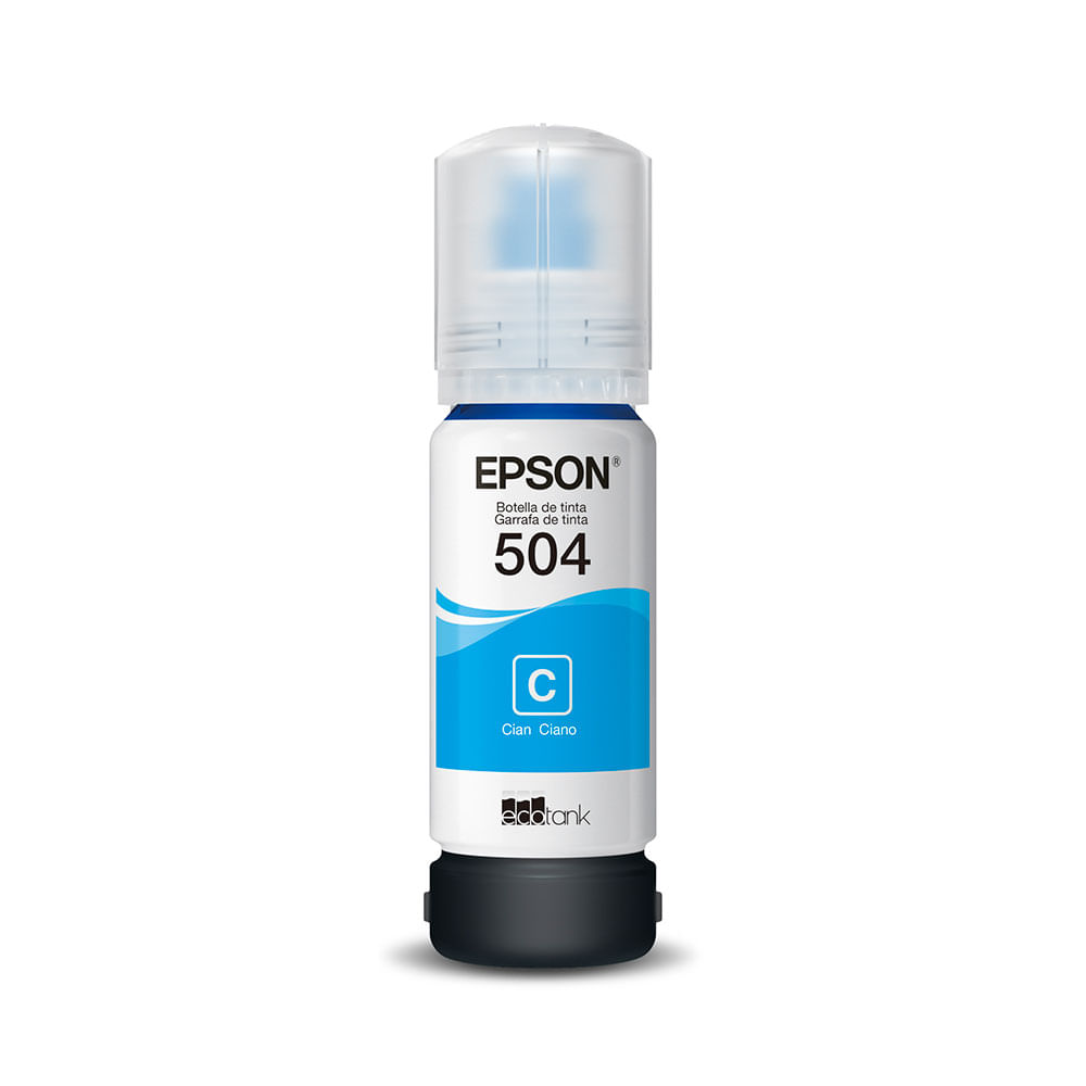 Garrafa de Tinta Epson T504 Ciano - T504222-BR