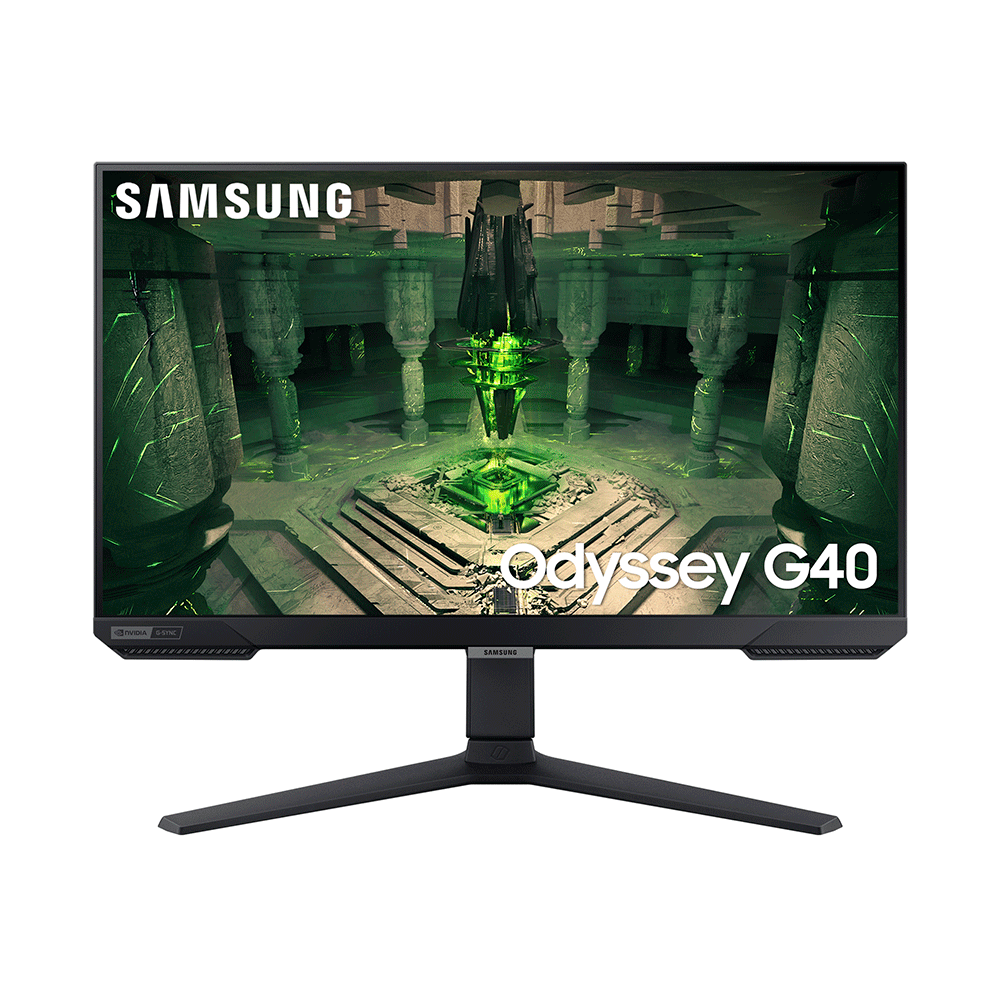 Monitor Gamer Samsung Odyssey G40 25" FHD, 240Hz, 1ms, HDMI, Display Port, USB,LS25BG400ELXZD | Preto