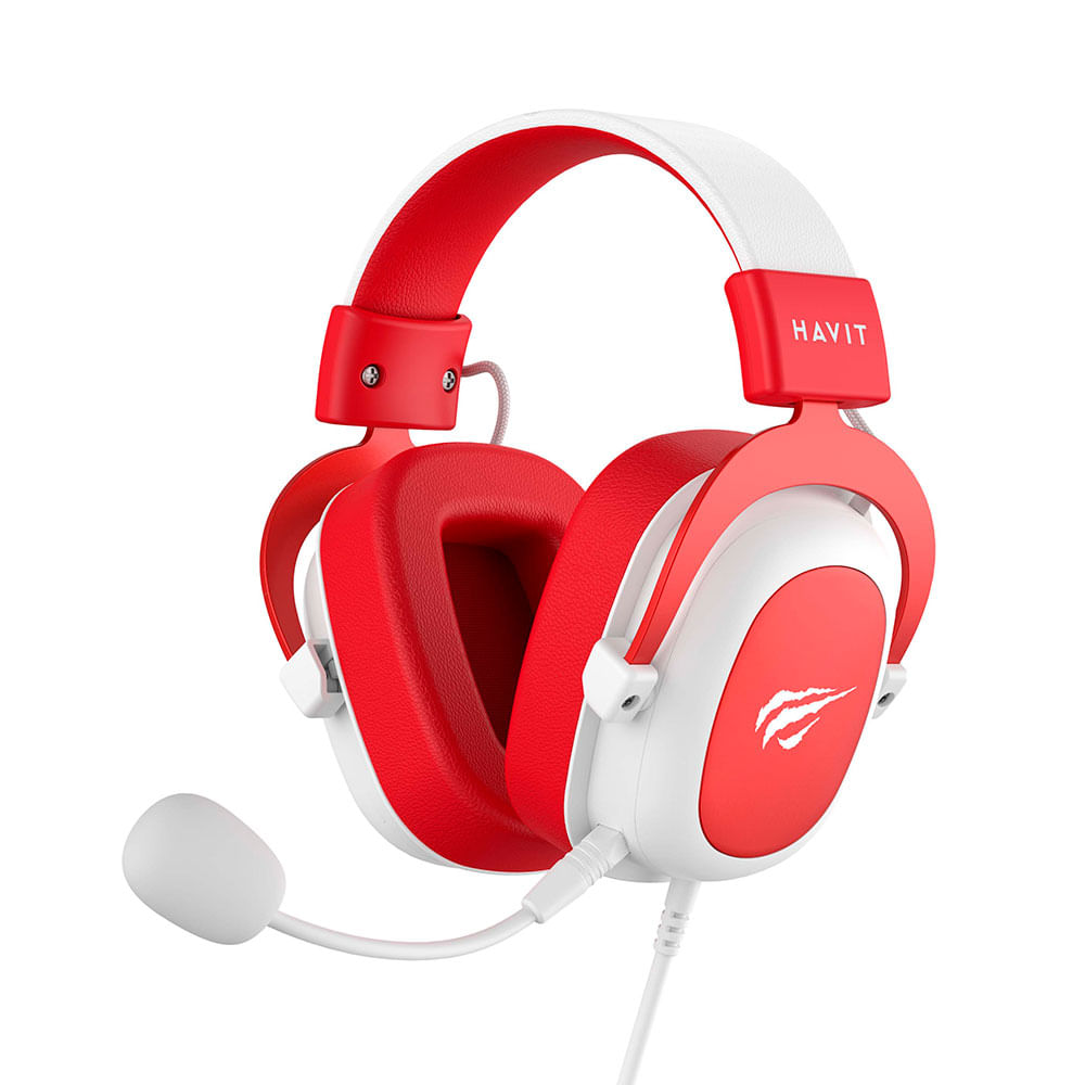 Headset Gamer HAVIT H2002D | Vermelho / Branco