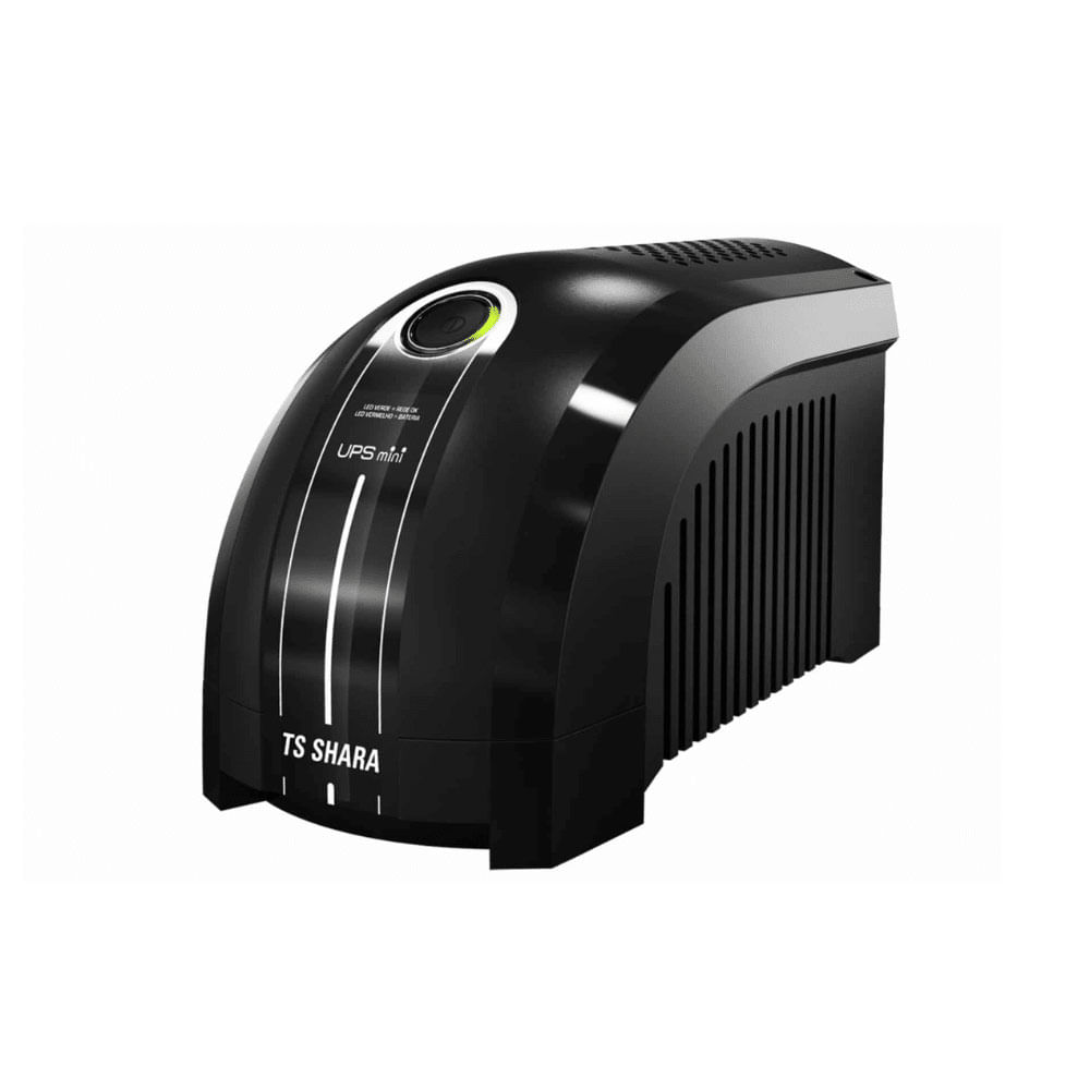 Nobreak TS Shara Ups Mini, 600VA, 6 tomadas, Entrada Bivolt e Saída 115V | Preto