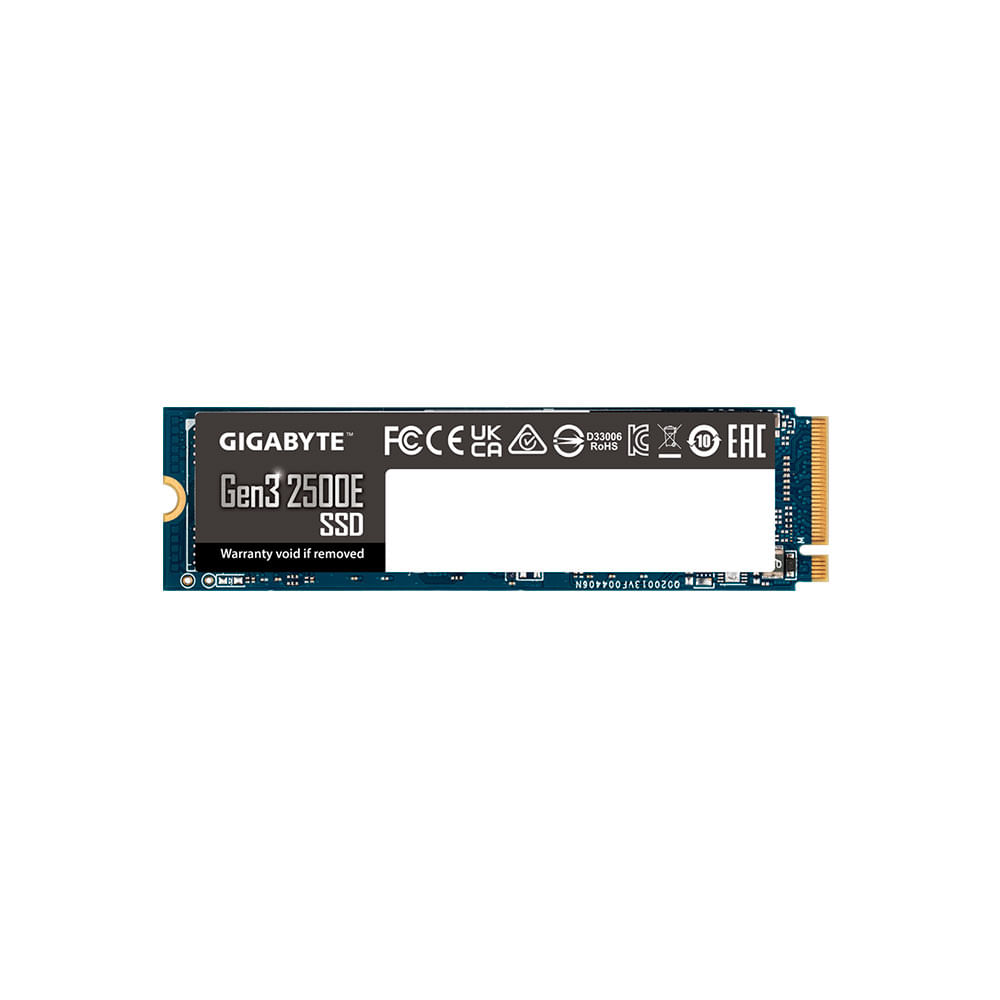 SSD Gigabyte Gen3 2500E 500GB, PCIe 3.0x4, NVMe 1.3, G325E500G
