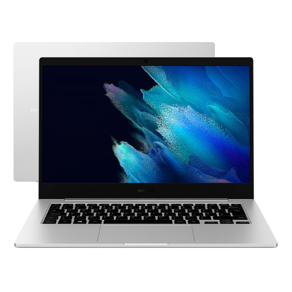 Notebook Samsung Galaxy Book GO Snapdragon® 7c, Windows 11 Home, 4GB, 128GB UFS, 14'' Full HD LED, NP340XLA-K06BR | Prata