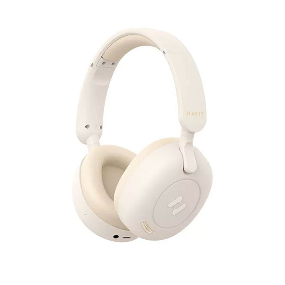 Headphone HAVIT H655BT Bluetooth , Até 76 horas de reprodução | Bege