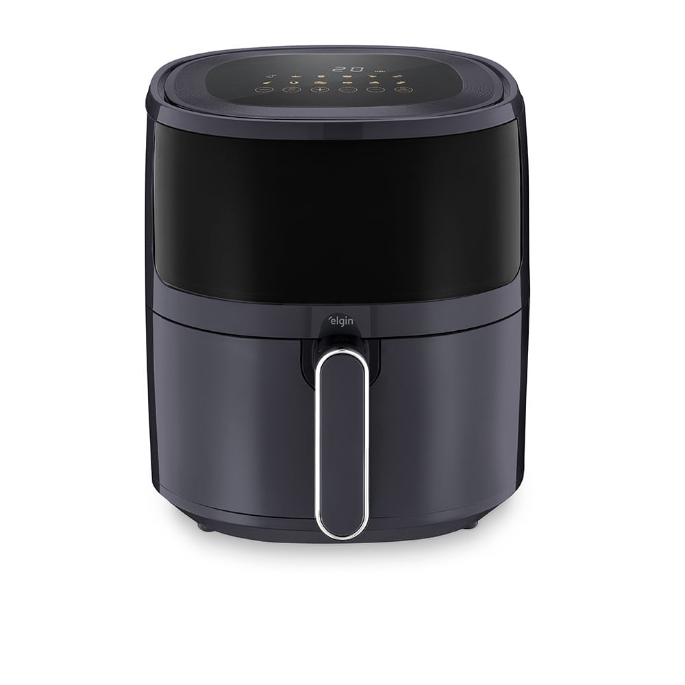 Fritadeira Elétrica Elgin VISIO Digital 5L com Timer, Grelha Easy Clean, Painel Touch - AFJ50 | Preta