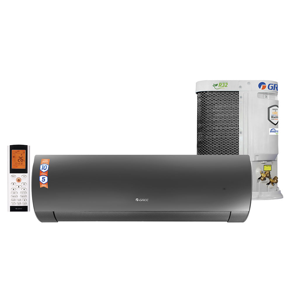 Ar-condicionado Gree Split Hi-Wall G-Diamond Auto Inverter 24.000 BTU's, Quente e Frio, Wi-Fi | GWH24ACE-D6DNA1B