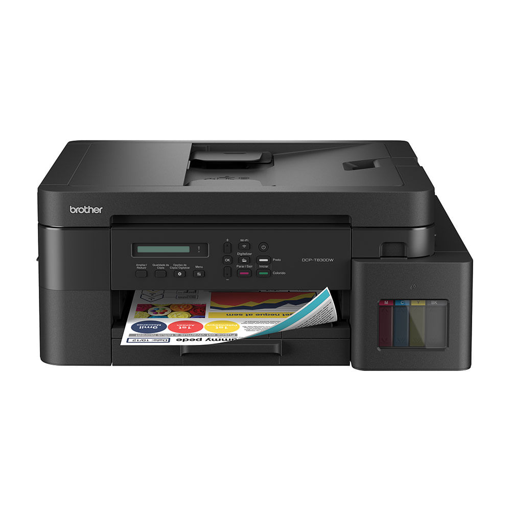 Impressora Multifuncional Brother Tanque de Tinta DCP-T830DW, Wi-fi | 127V