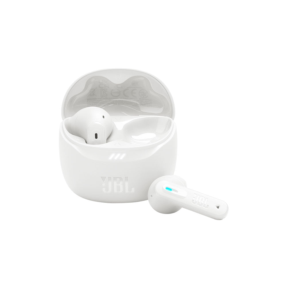 Fone de Ouvido JBL Tune Flex 2 Bluetooth, True Wireless com Cancelamento de Ruído - JBLTFLEX2BLKBR | Branco