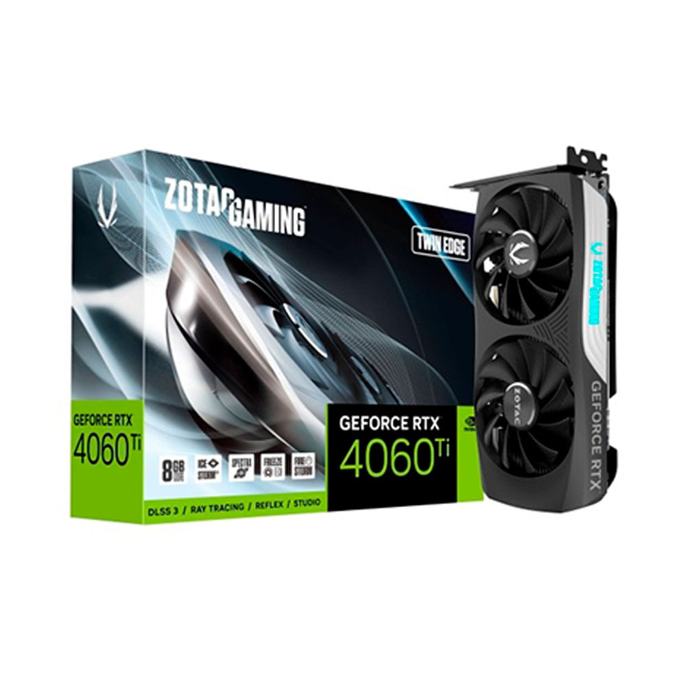 Placa de Vídeo Zotac NVIDIA GeForce RTX4060TI Super Twin Edge, 8GB, GDDR6, 128 Bits