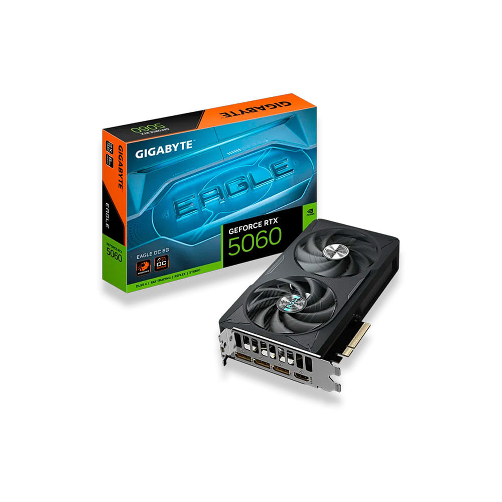 Placa de Vídeo Gigabyte RTX5060 8GB 128B EAGLE, GDDR7, DirectX 12