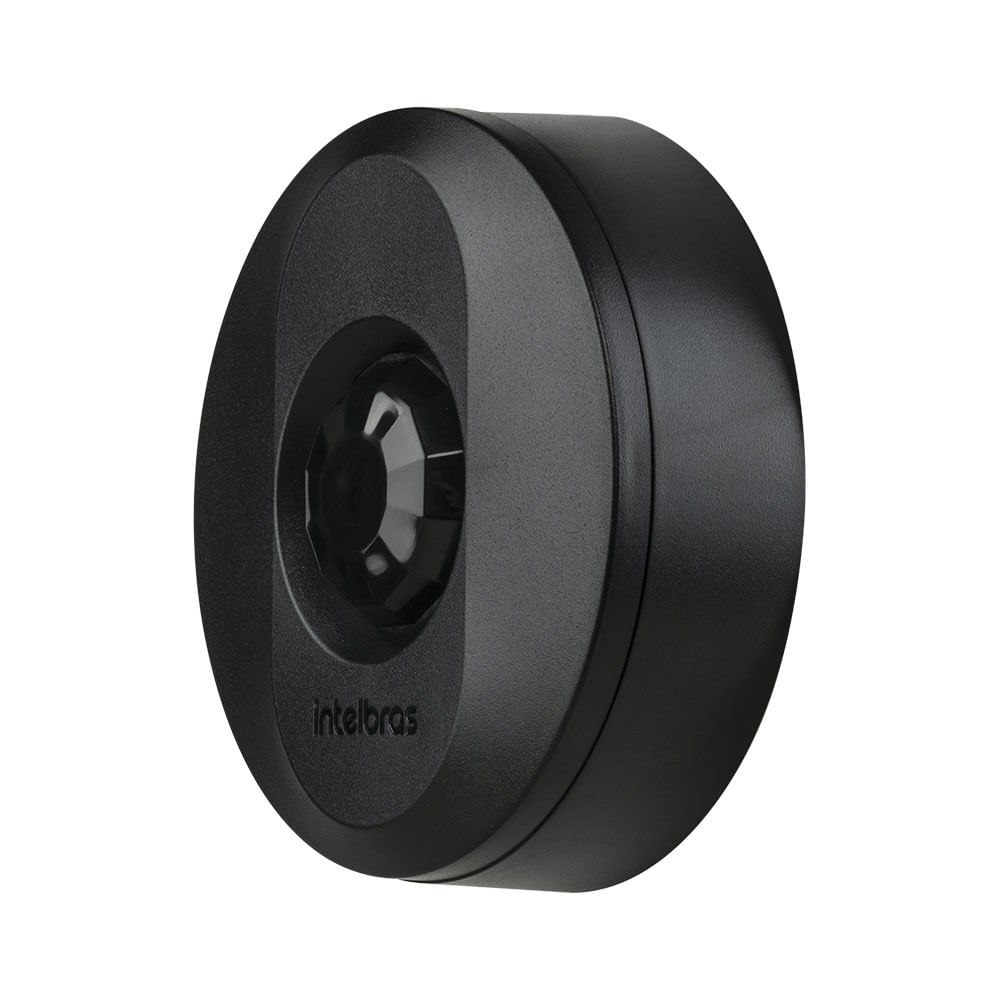 Sensor de Presença Intelbras ESPI 360 PT, Instalação 2 em 1 (Embutir/Sobrepor), Bivolt, com Simulador de Presença