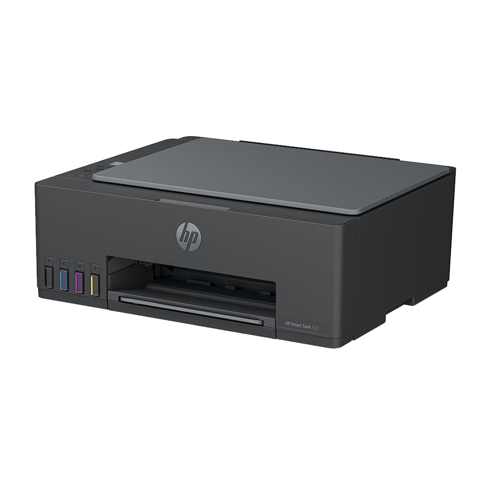 Impressora multifuncional HP Smart Tank 521, Jato de Tinta, Colorida, 4A8S0A | Cinza Chumbo