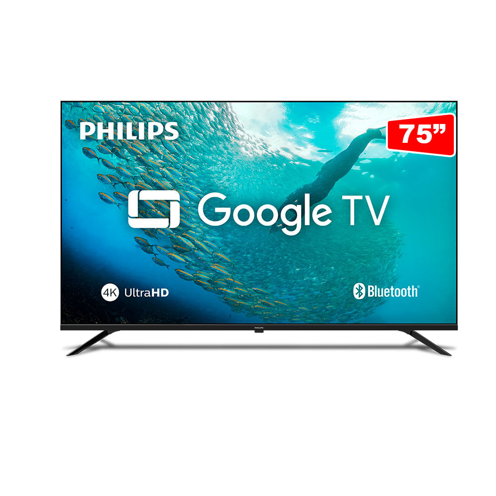 Smart TV Philips 75" 4K , Google TV  | 75PUG7019/78