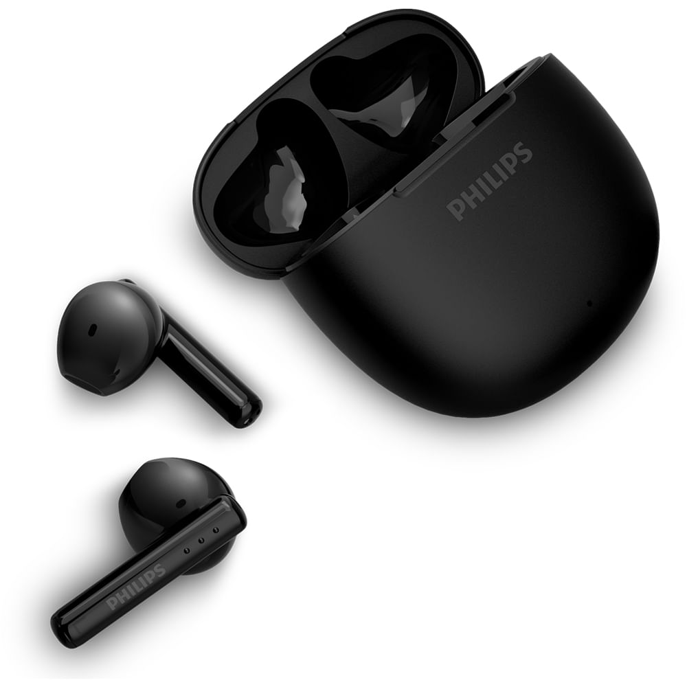 Fone de Ouvido TWS Philips TAT1139BK, Bluetooth 5.4, Proteção IPX4