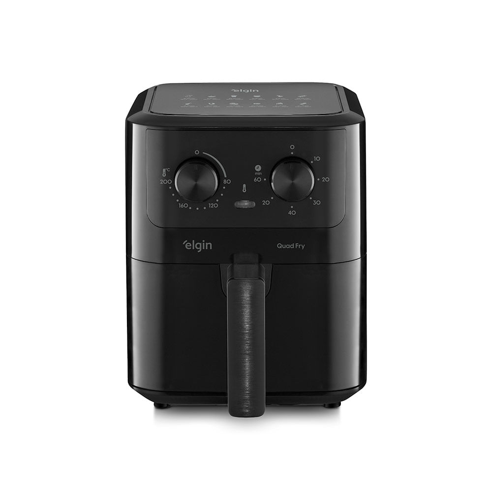 Fritadeira Elgin Quad Fry 4,2L, com tecnologia BLACK RESIST, Potência 1.400W | Preta