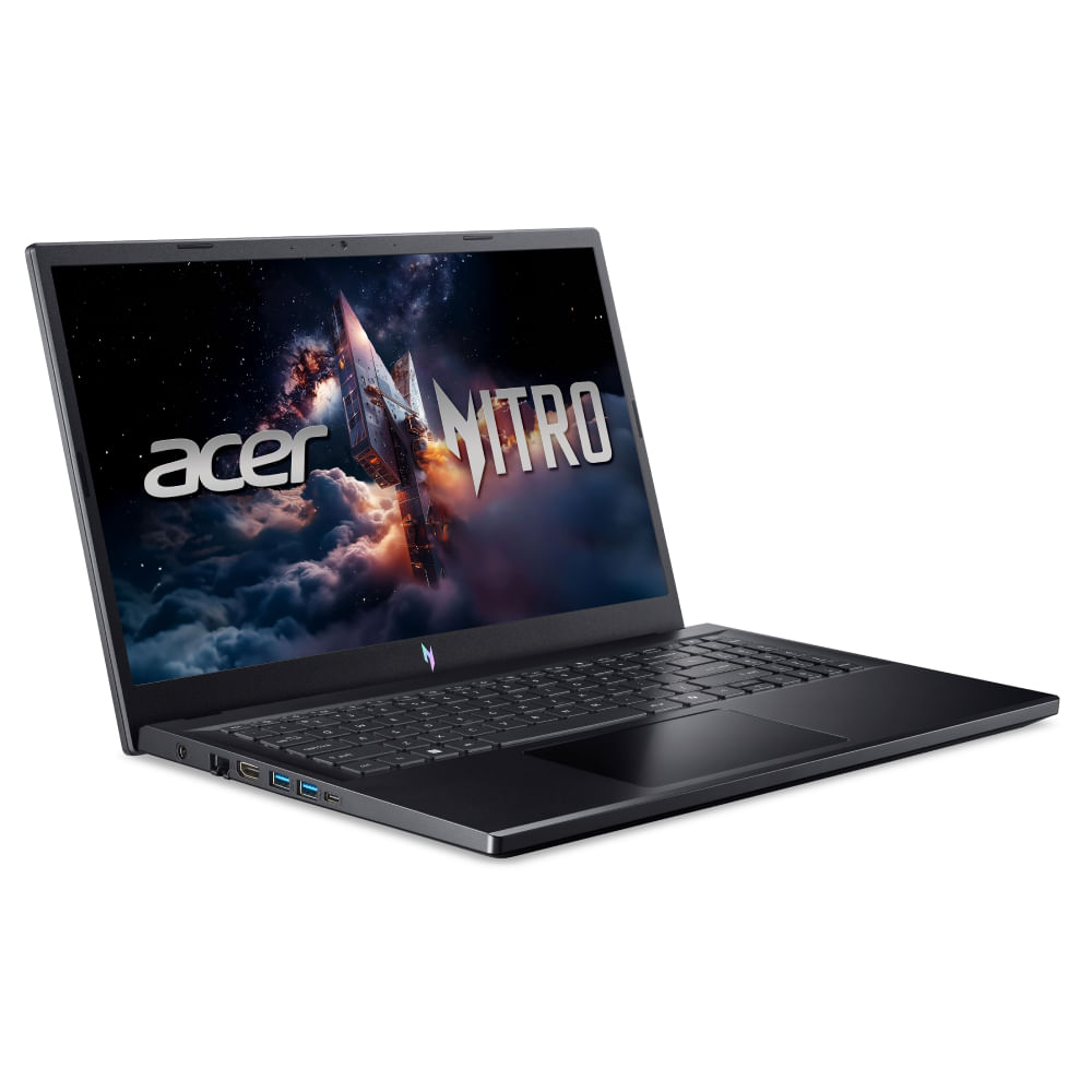Notebook Acer Nitro V15, Intel Core i5-13420H, 15.6" IPS FHD 165Hz, 8GB RAM, SSD 512GB, ANV15-52-56PD | PRETO