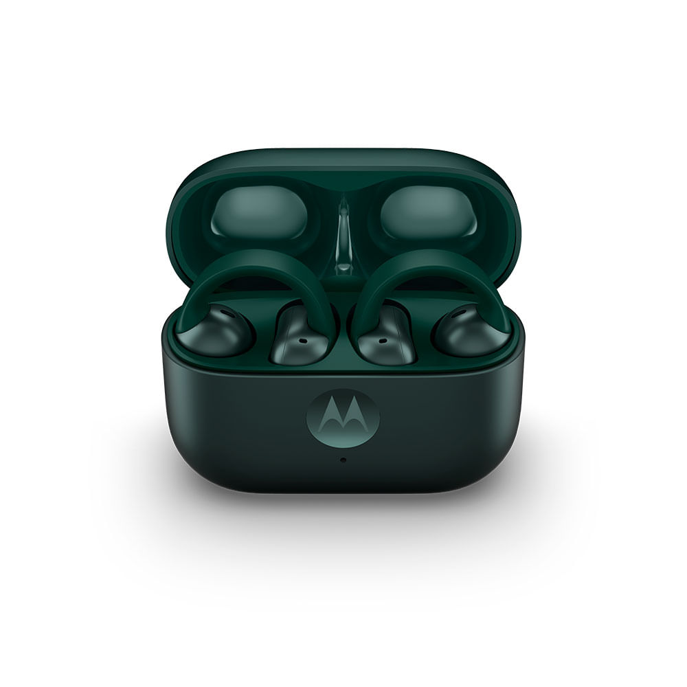 Fone de Ouvido Sem Fio Motorola Moto Buds Loop, até 39h, IPX4 | Verde