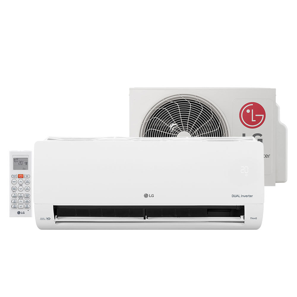 Ar-condicionado LG Split AI Dual Inverter Compact 9.000 BTU/h, Frio, 220V, Gás Refrigerante R32 | S3Q09AAQAK