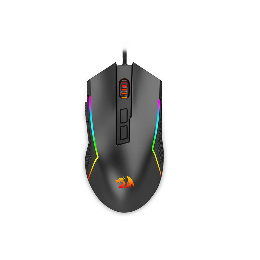 Mouse Gamer Redragon Trident Lite, RGB, 8000 DPI, 7 Botões Programáveis - M613-RGB | Preto