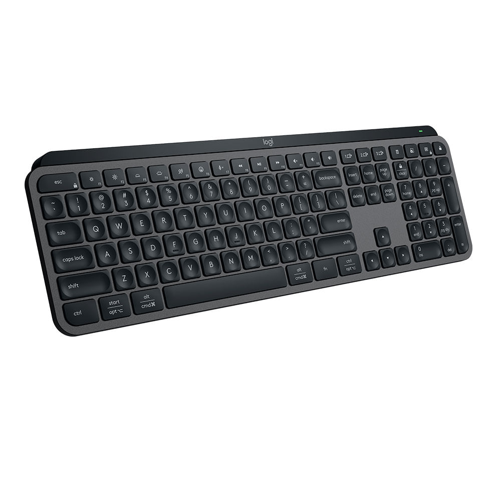 Teclado Sem Fio Logitech MX Keys S Bluetooth Conexão USB | Grafite