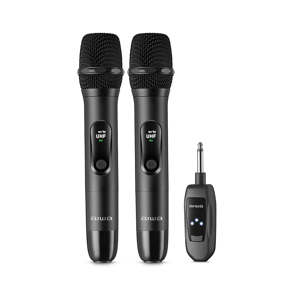 Microfone Sem Fio AIWA AWS-MIC-01 Wireless | Preto