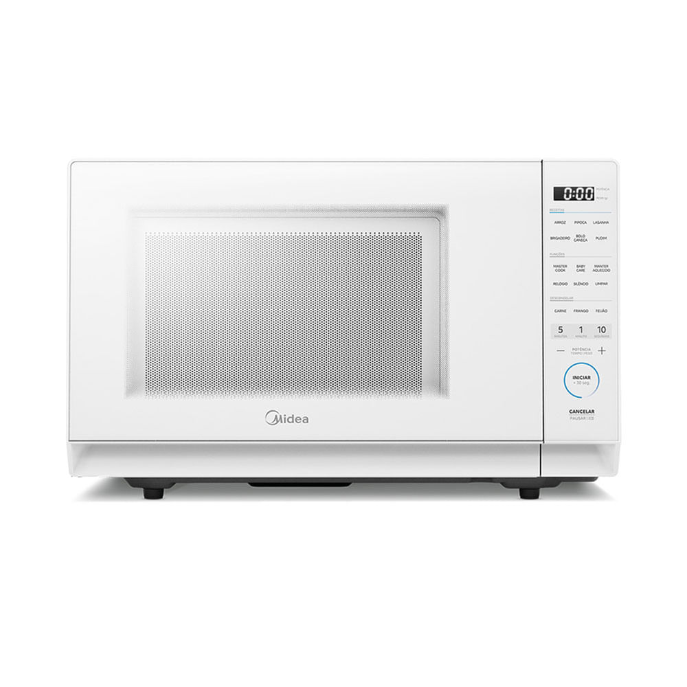 Micro-ondas Midea MasterCook 35L, 1450W, 10 Potências e Receitas Pré-Programadas | Branco
