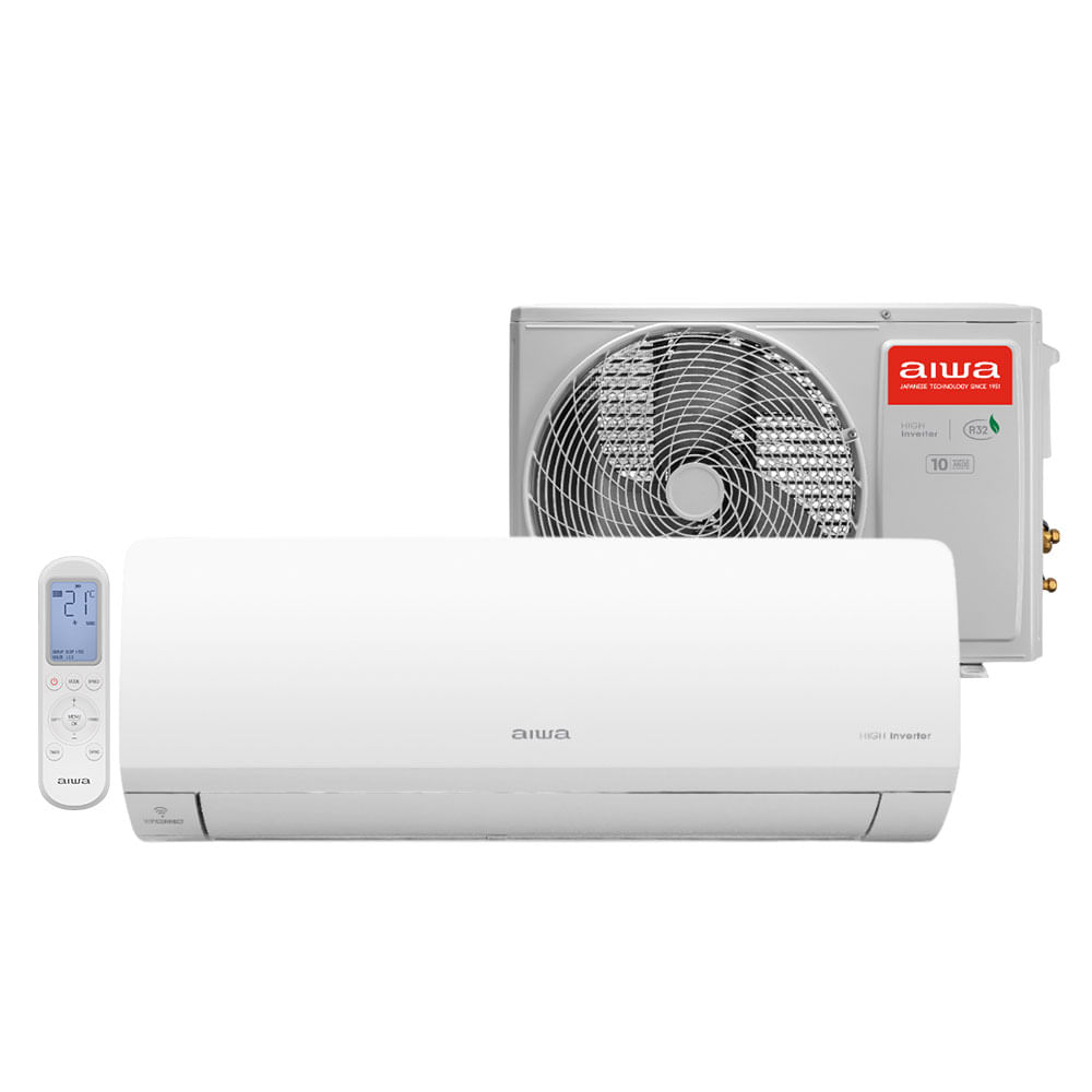 Ar-Condicionado AIWA Split High Wall Inverter 24.000 BTU/h, Frio, 220V | AWS-AC-24F