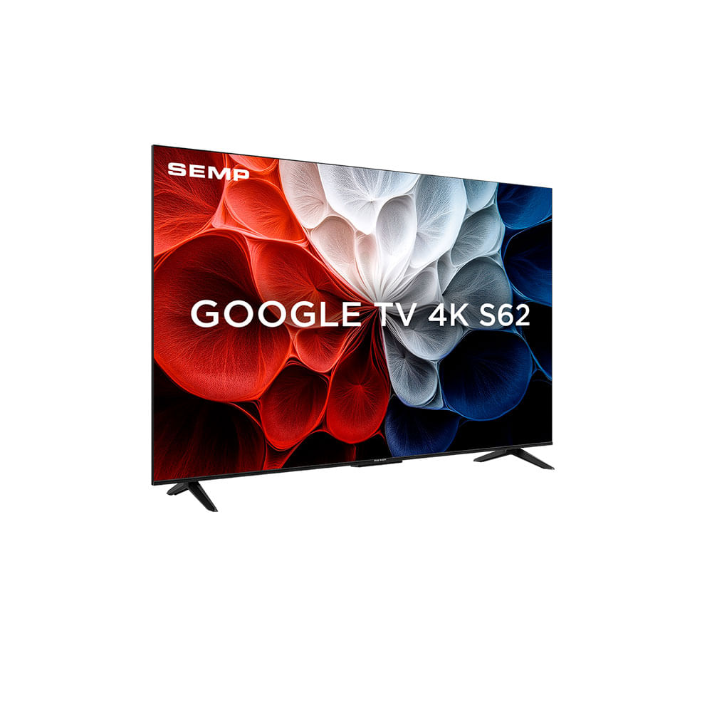 Smart TV LED 4K UHD 50" SEMP, Google Assistente, Dolby Audio | 50S62