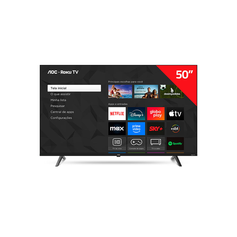 TV LED 4K 50 AOC-PHILIPS ROKU | 50U7045/78