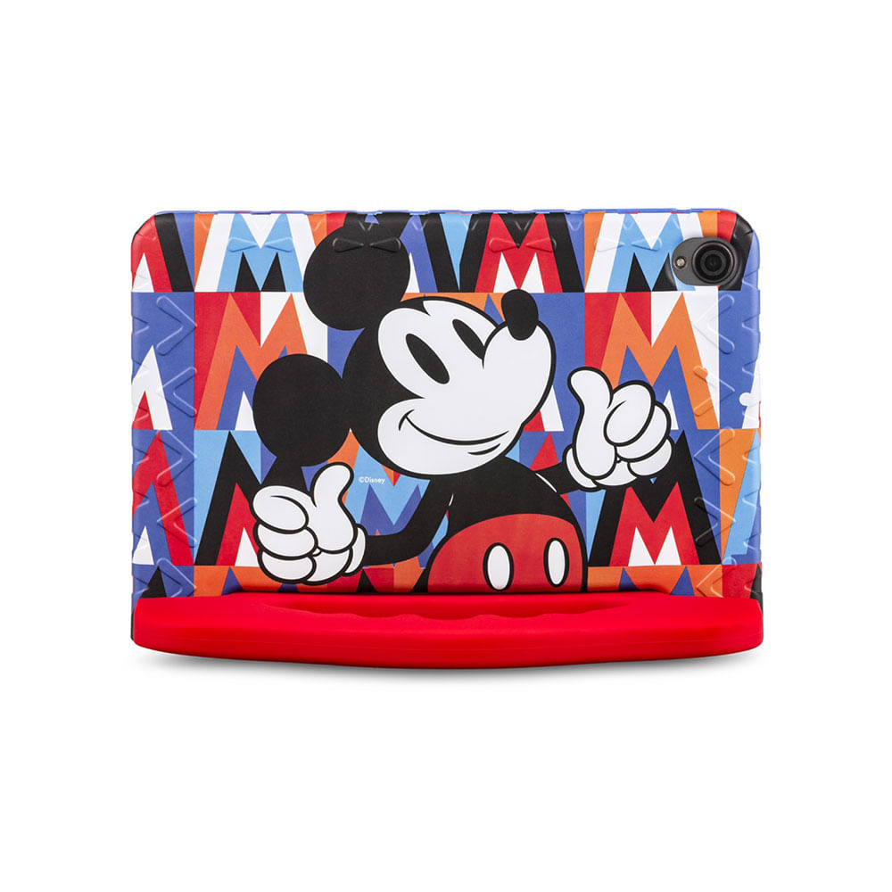Tablet Multilaser Mickey NB438, Tela 8", WiFi, 64GB, 6GB RAM, Android 13  | Preto / Vermelho