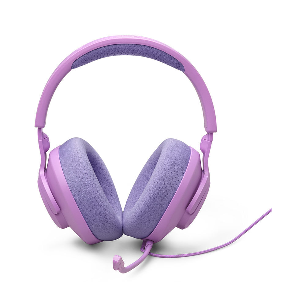 Headset JBL Quantum 100 M2 Gamer, Driver de 40 mm, Conexão P2 | Rosa/ Lilás
