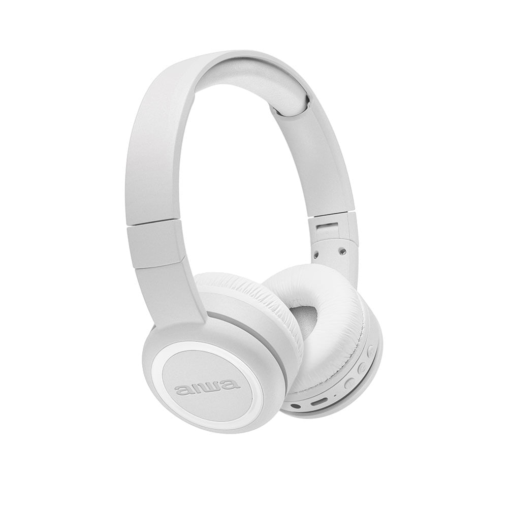 Fone de Ouvido Headphone AIWA HP-03-B Bluetooth Drive 30mm | Branco
