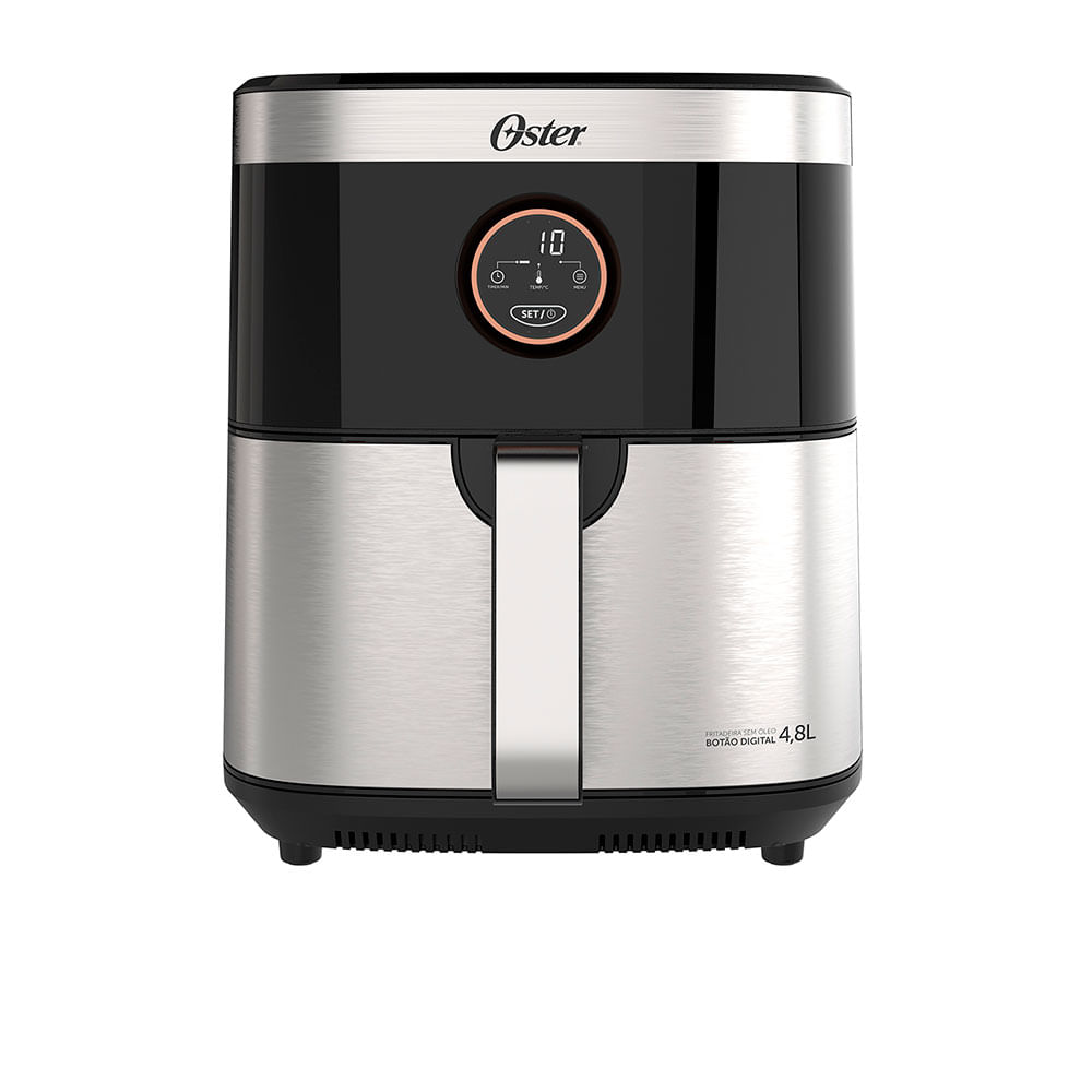 Fritadeira Oster Black&Inox sem Óleo, 4,8L OFRT660 | Black Inox
