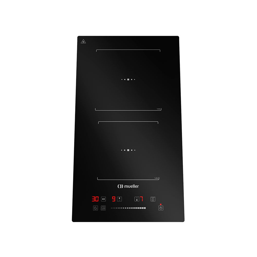 Cooktop de Indução Mueller 2 Bocas com Painel Touch Slider e Função Turbo - MCN2BK | Preto