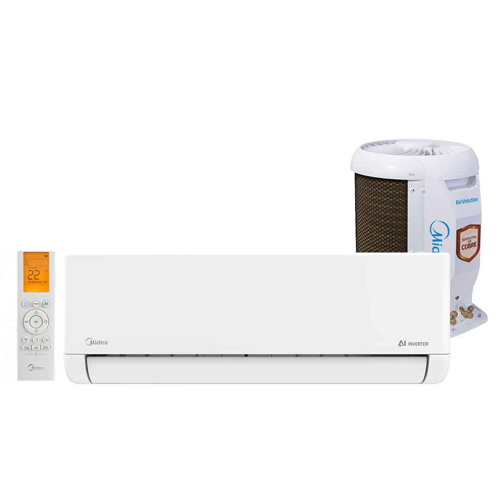 Ar-Condicionado Split Midea AI AirVolution Inverter 9.000 BTU/h Frio | Branco