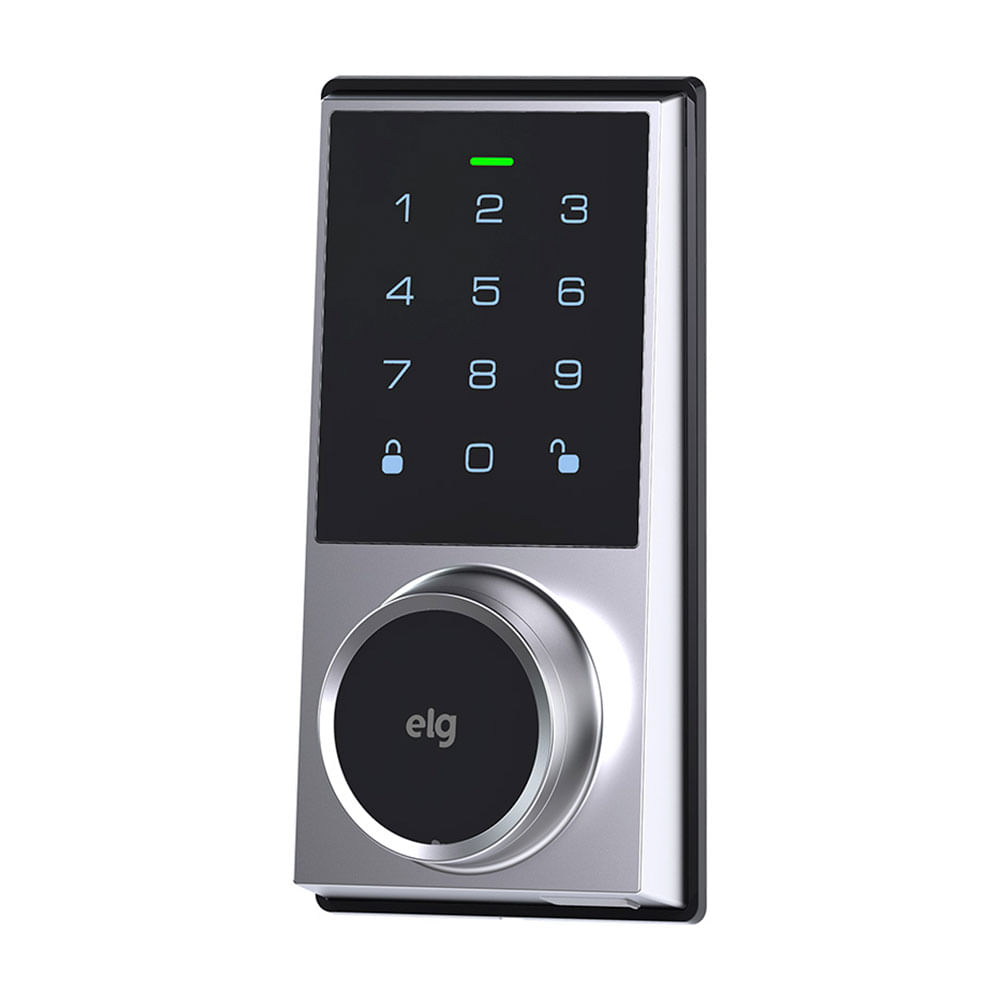 Fechadura Digital de Embutir ELG, Senha e Chave - SCFD100CZ | Cinza