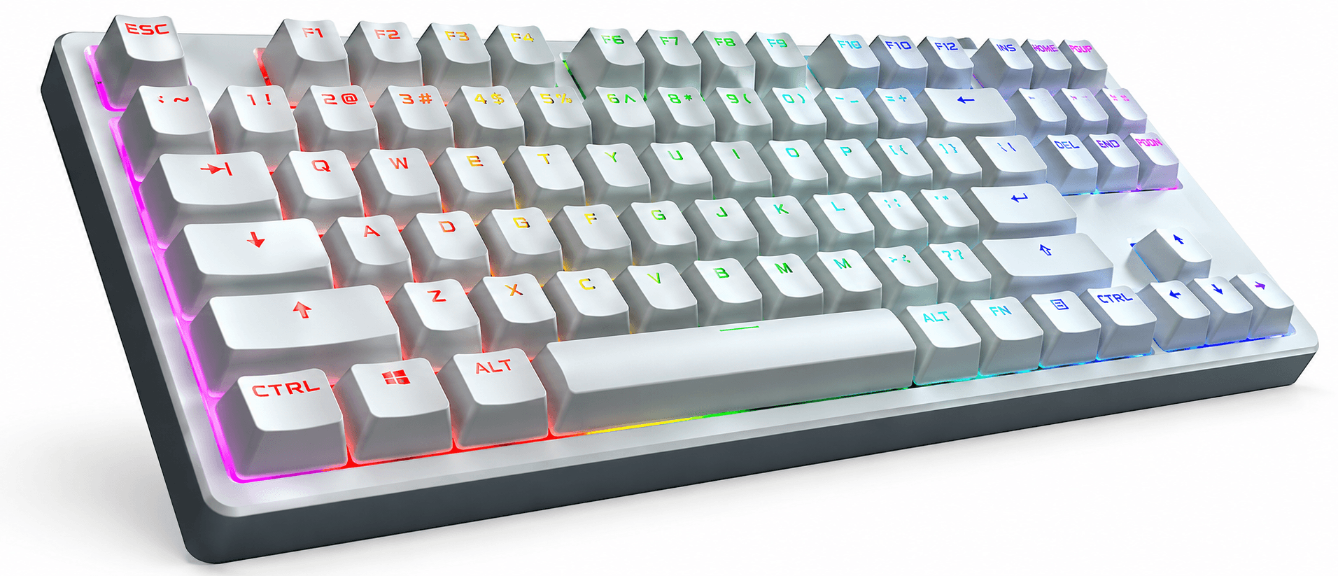 Teclado Gamer Kross Mecânico, Anti Ghosting, Swith Azul Outemu, USB - KE-KG130 | Branco