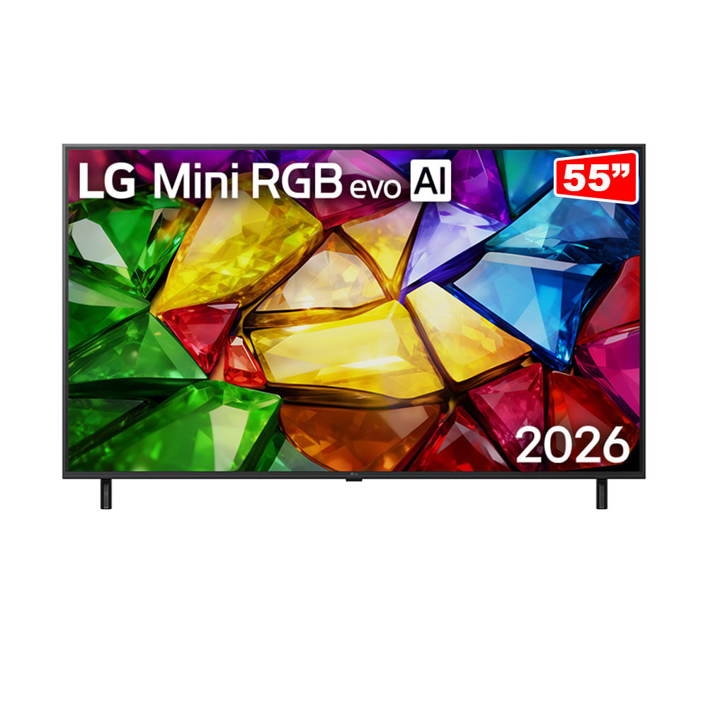 Smart TV LG Mini RGB evo AI 55" 4K, Proc. Alpha 8 AI, 120Hz/144Hz VRR, Dolby Vision/Atmos | 55MRGB85BSC