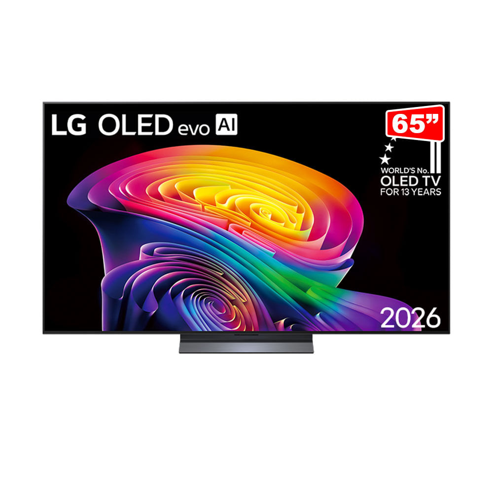 Smart TV LG OLED evo 4K C6 65", Alpha 11 AI, VRR 165Hz - OLED65C6PSA | Charcoal Black