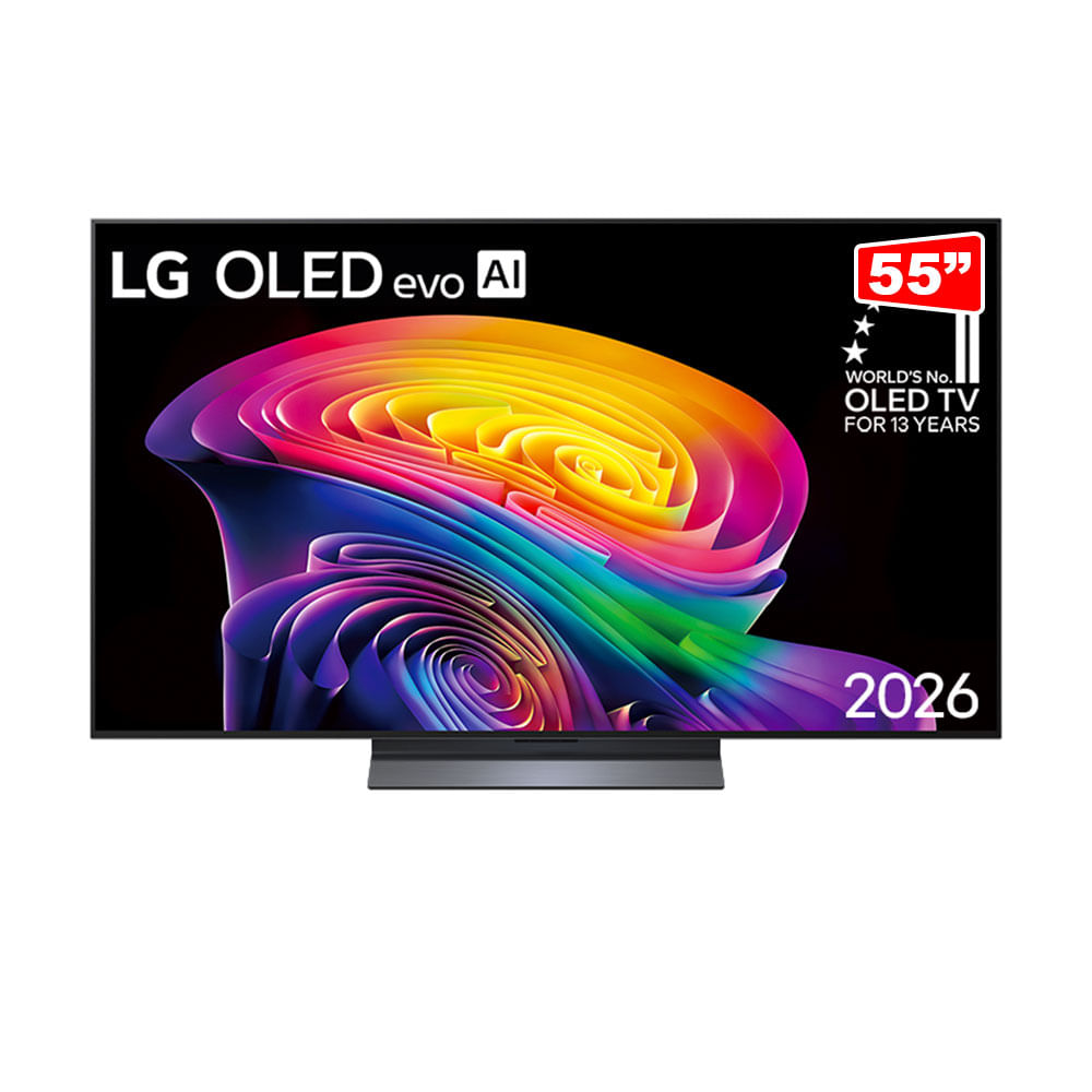 Smart TV LG OLED evo AI 4K C6 55", Processador a11 AI Gen3, 120Hz (VRR 165Hz), Wi-Fi 6, Dolby Atmos | OLED55C6PSA